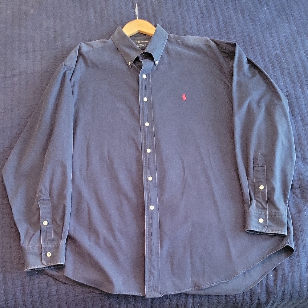 Ralph Lauren Dark Blue Casual Button Down Shirt